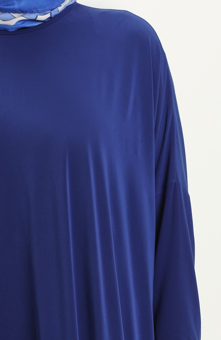 Royal Blue Bat Sleeve Abayas