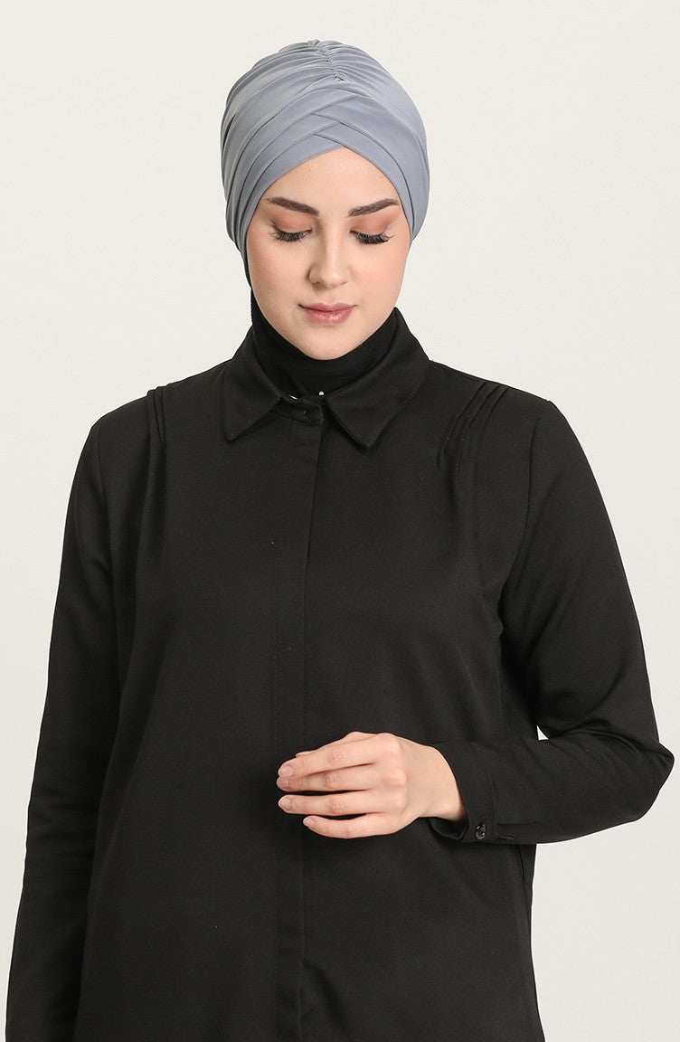 Criss-Cross Hijab Caps - Grey