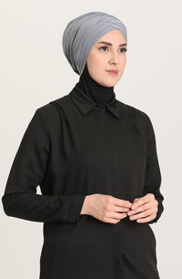 Criss-Cross Hijab Caps - Grey