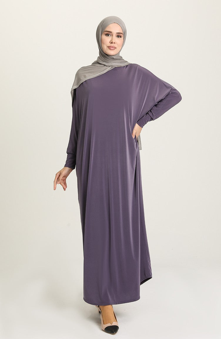 Lilac Bat Sleeve Abayas