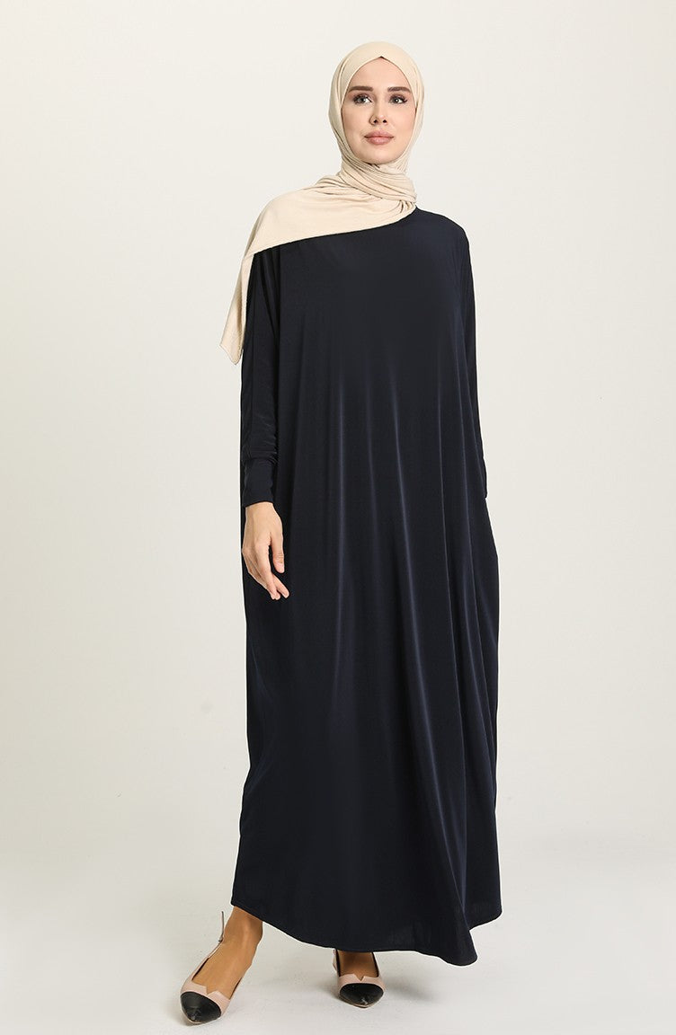 Navy Bat Sleeve Abayas