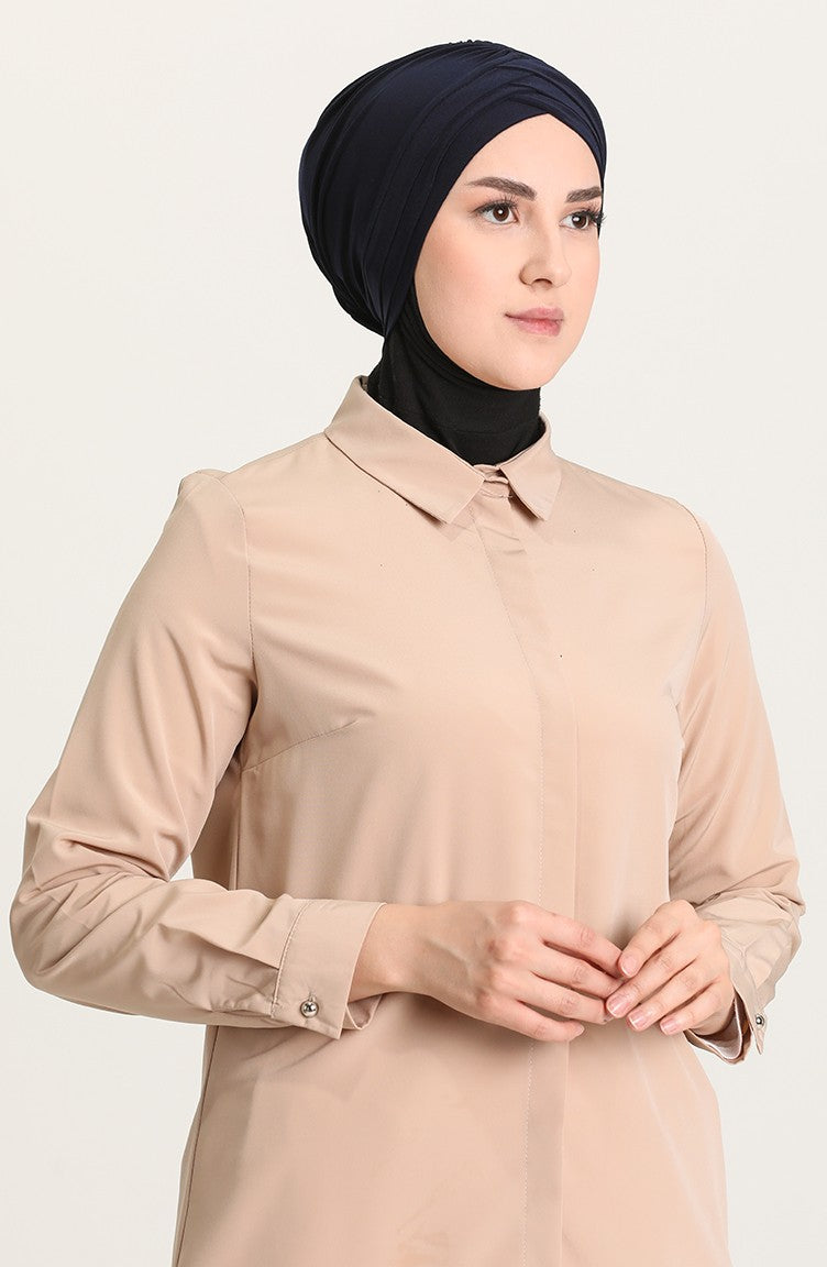 Criss-Cross Hijab Caps - Navy Blue