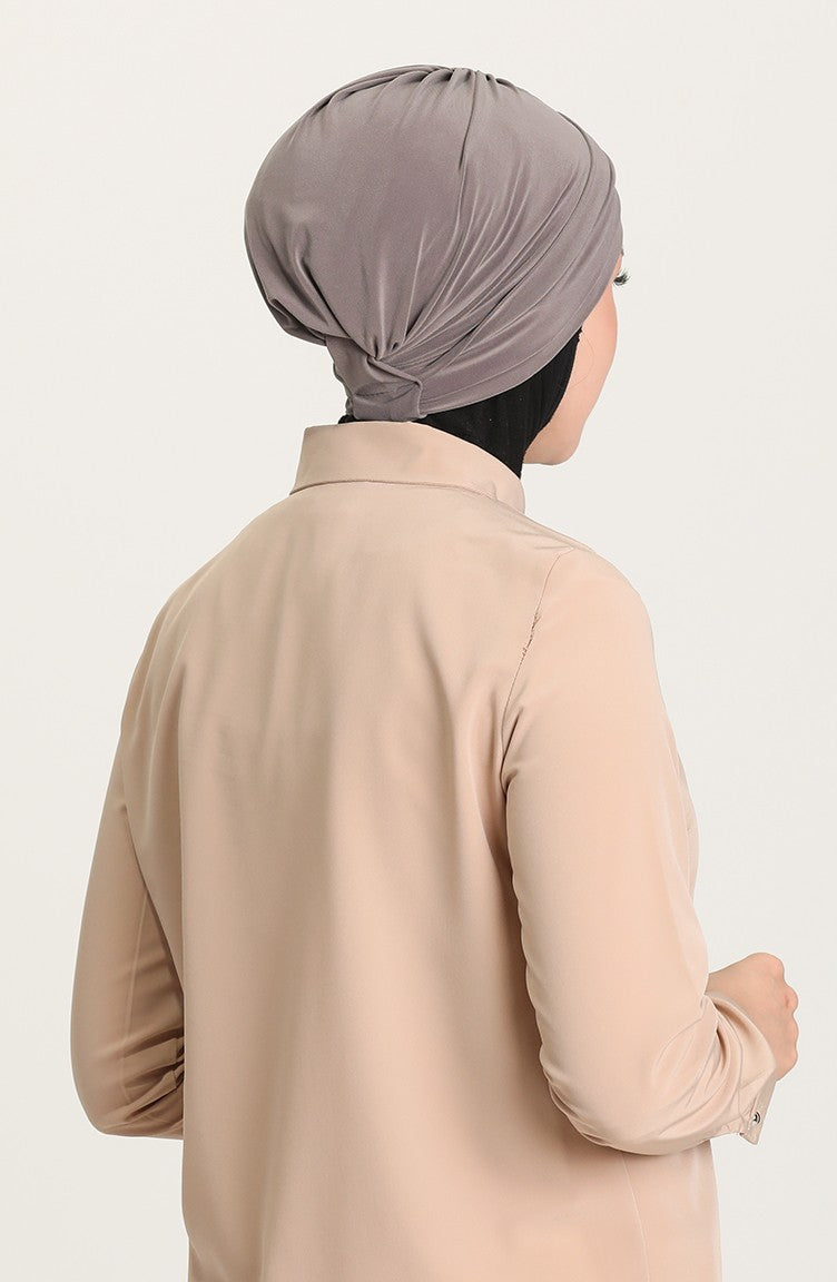 Criss-Cross Hijab Caps - Mink