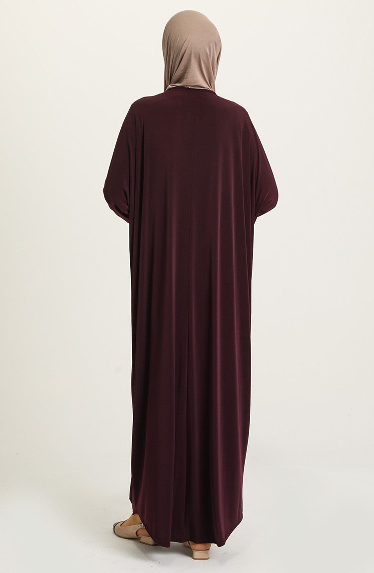 Purple Bat Sleeve Abayas