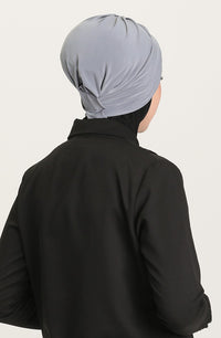 Criss-Cross Hijab Caps - Grey