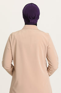 Criss-Cross Hijab Caps - Purple