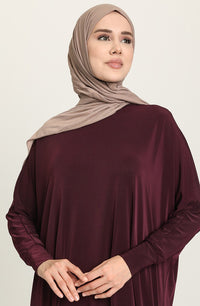 Purple Bat Sleeve Abayas