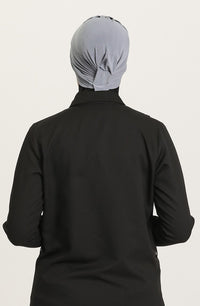 Criss-Cross Hijab Caps - Grey