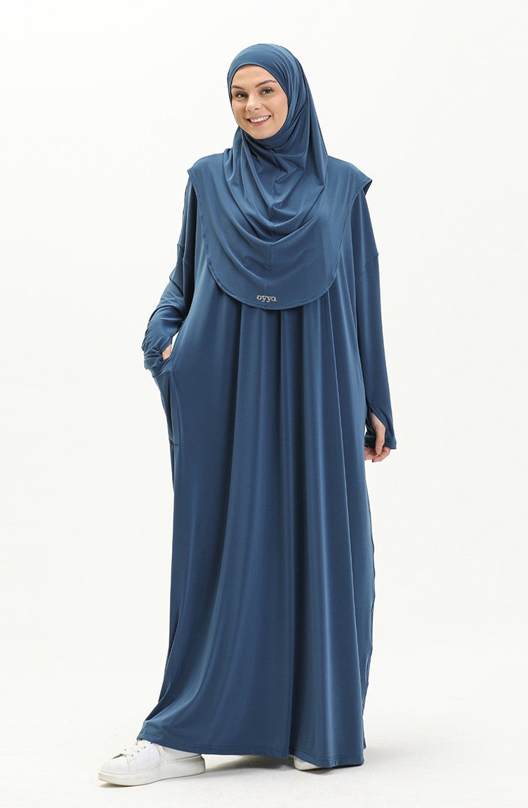 Petrol 2 Piece Abaya