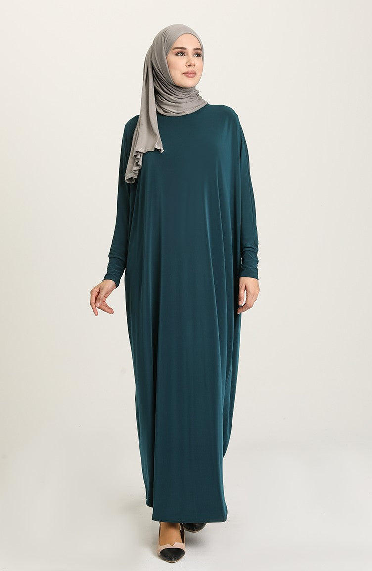 Emerald Green Bat Sleeve Abayas